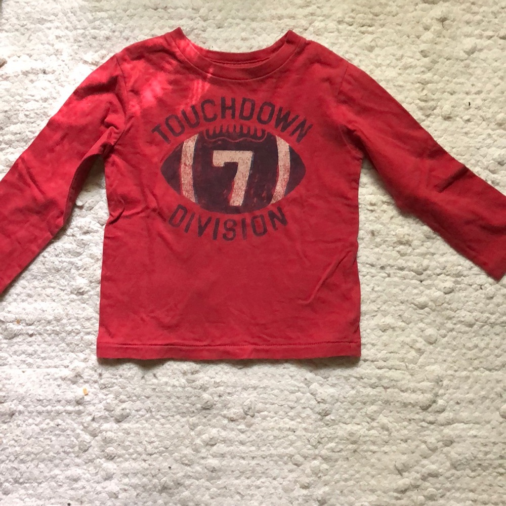 Gap 2T long sleeve football graphic t-shirt